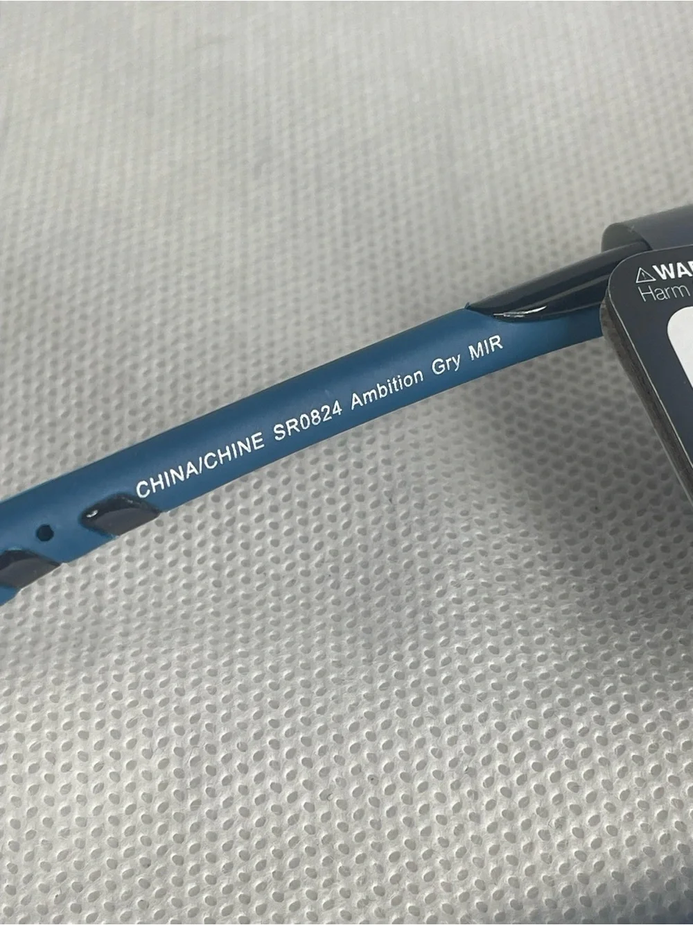 Ironman Ambition Blade Wrap Sports Sunglasses Crystal Gray Sapphire Blue SR0824
